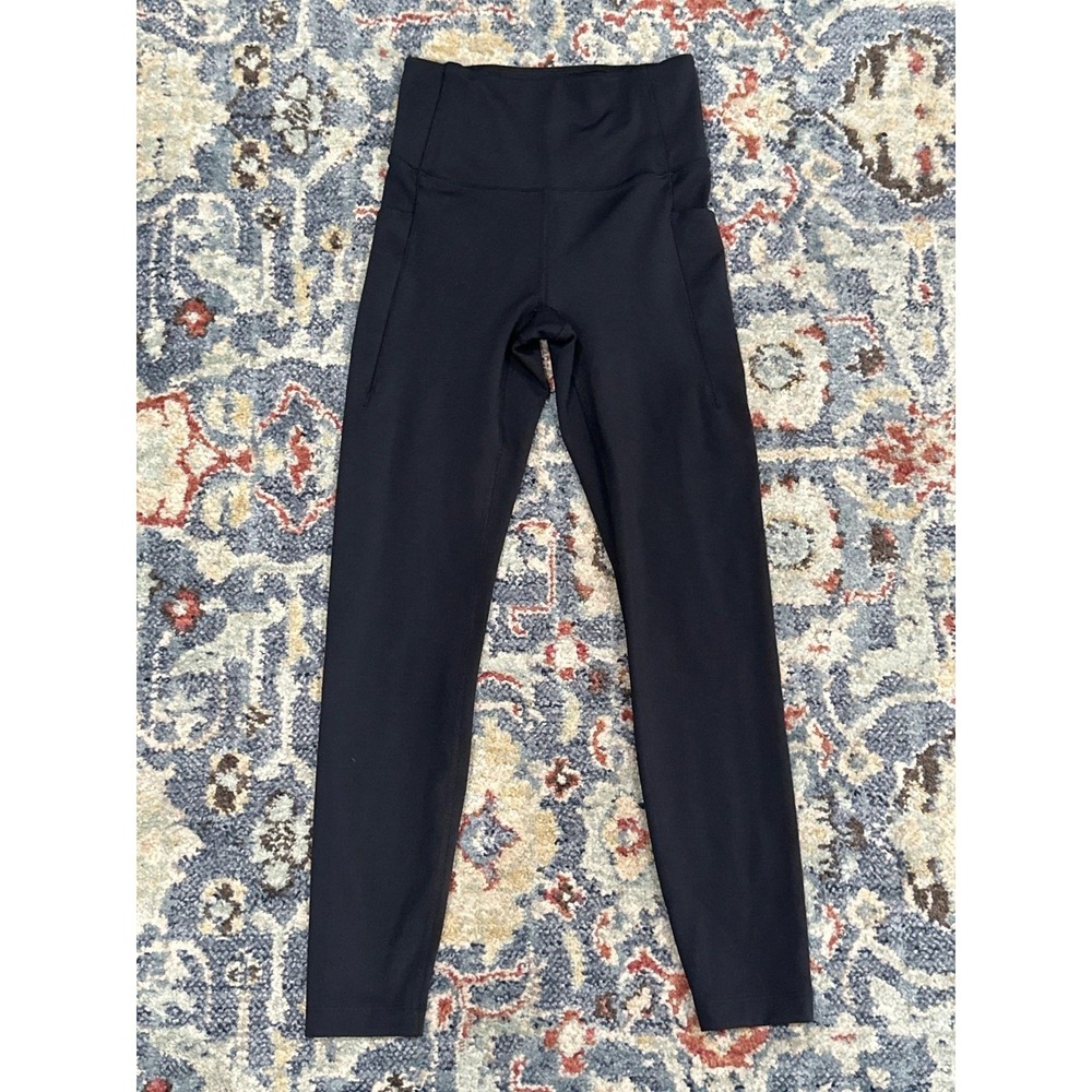 All In Motion Leggings Women XS Black Dynamic Flex High Rise Pockets EUC